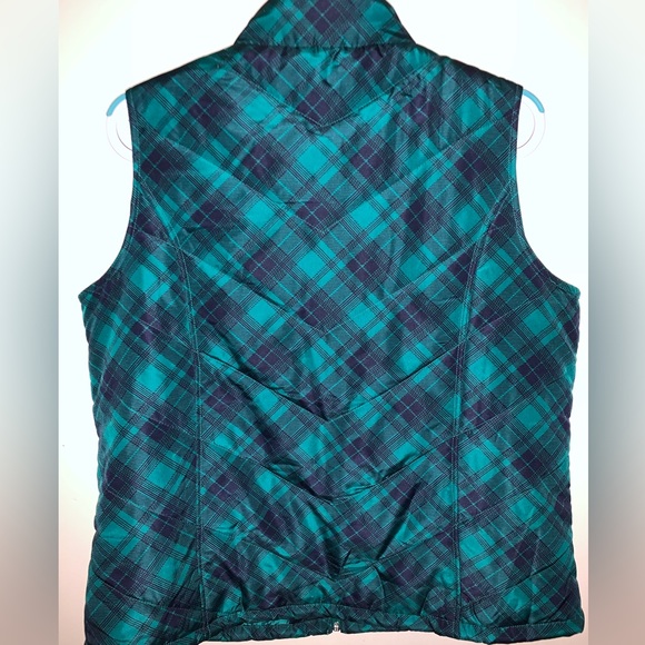 EUC Basic Editions Plaid Vest - Picture 3 of 3